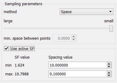 Subsample new dialog